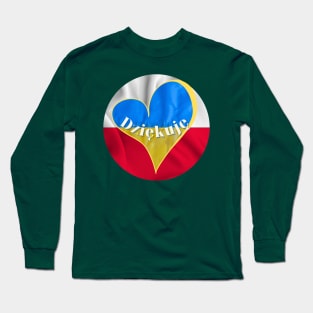 Great gratitude to the Polish people Long Sleeve T-Shirt